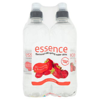 24 x Essence Strawberry & Raspberry Still Spring Water 500Ml