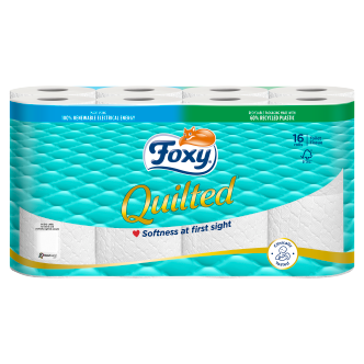 Foxy Toilet Tissue Quilted - 16 PACK
