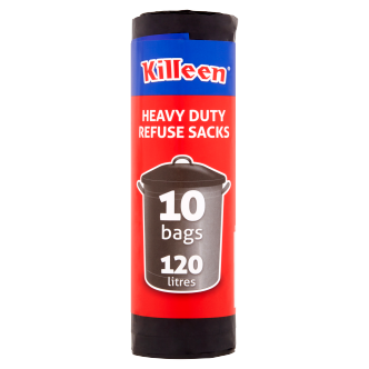 30 x Killeen Refuse Sack Heavy Duty 120 Litre - 10 Pack