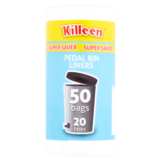 30 x Killeen Super Savers Pedal Bin Liners 50 Pack