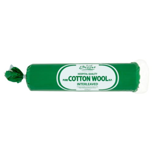 12 x Irish Breeze Hospital Quality Pure Cotton Wool Interleaved 250G