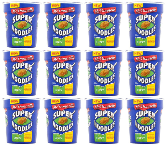 12 x Mcdonnells Super Noodles Classic Curry Flavour 65G