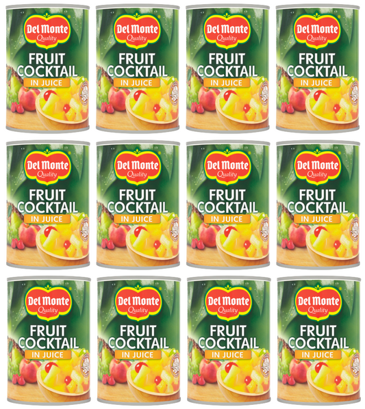 12 x Del Monte Fruit Cocktail In Juice 415Gm