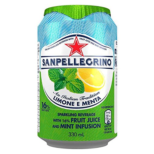 4 x Sanpellegrino Sparkling Fruit Beverages Limone Menta 6X330Ml