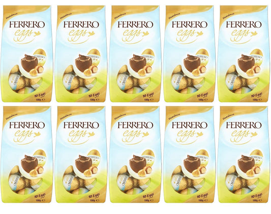 10 x Ferrero Collection Crispy Eggs Hazelnut (10 Eggs) - 100G