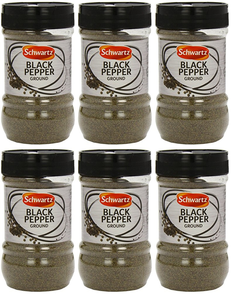 6 x Schwartz Ground Black Pepper 400G
