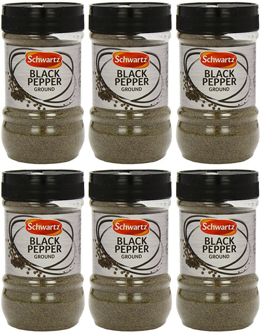 6 x Schwartz Ground Black Pepper 400G