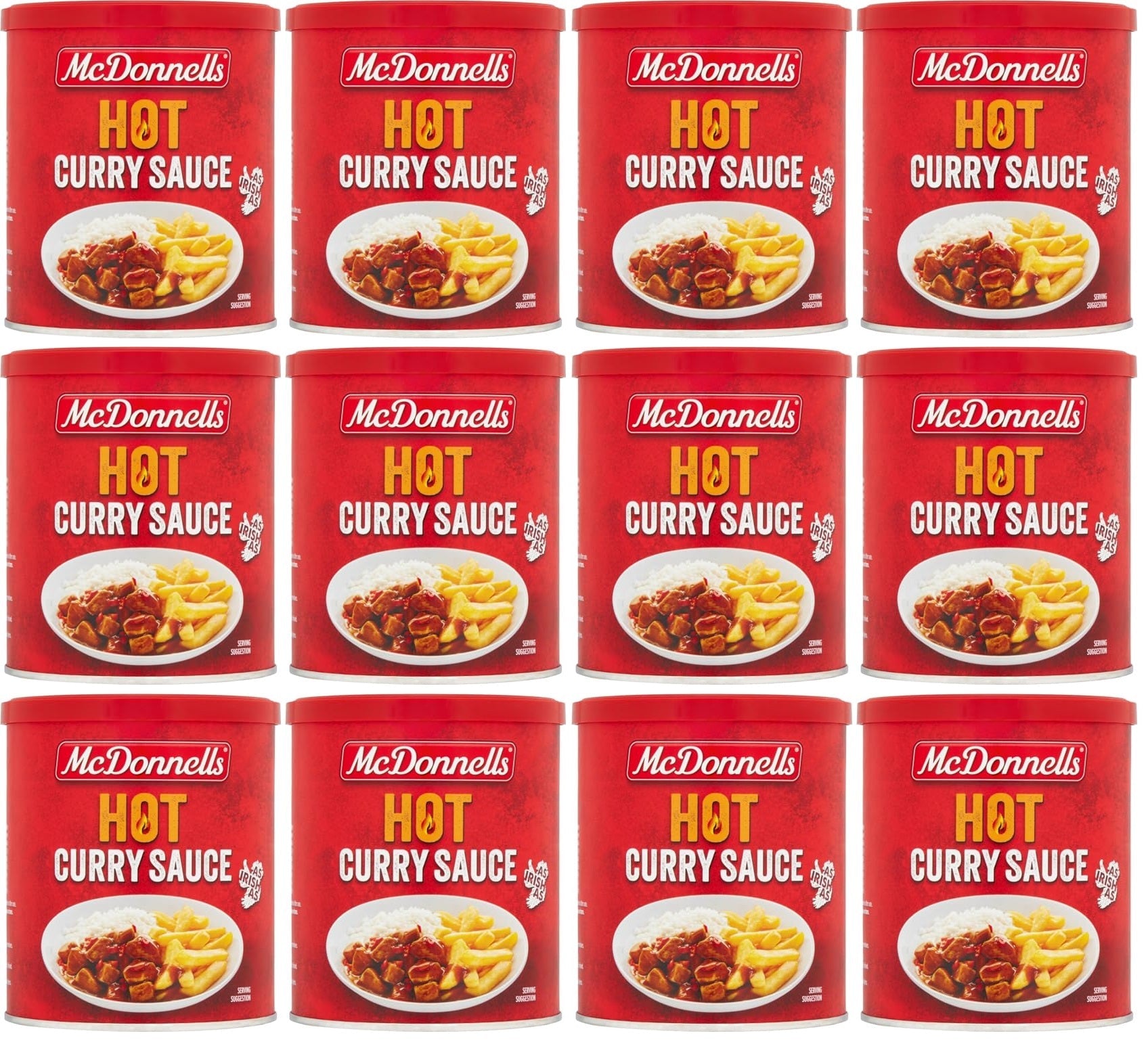 12 x Mcdonnells Hot Curry Sauce 200G
