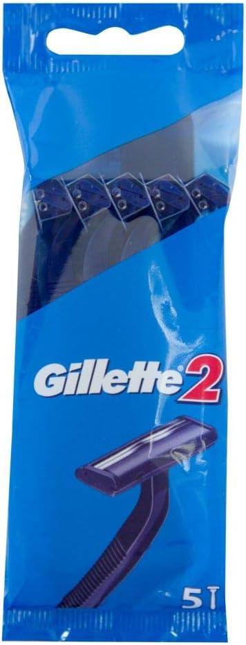 6 x Gillette 2 Disposable Razors - 5 PACK