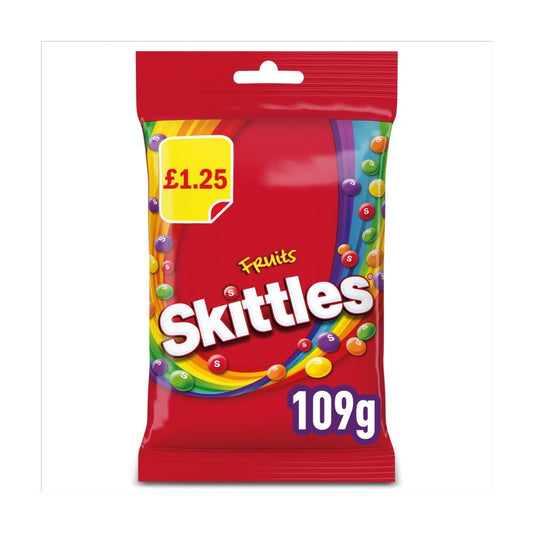 14 x Skittles Fruit Flavoured Treat Bag - 109GM