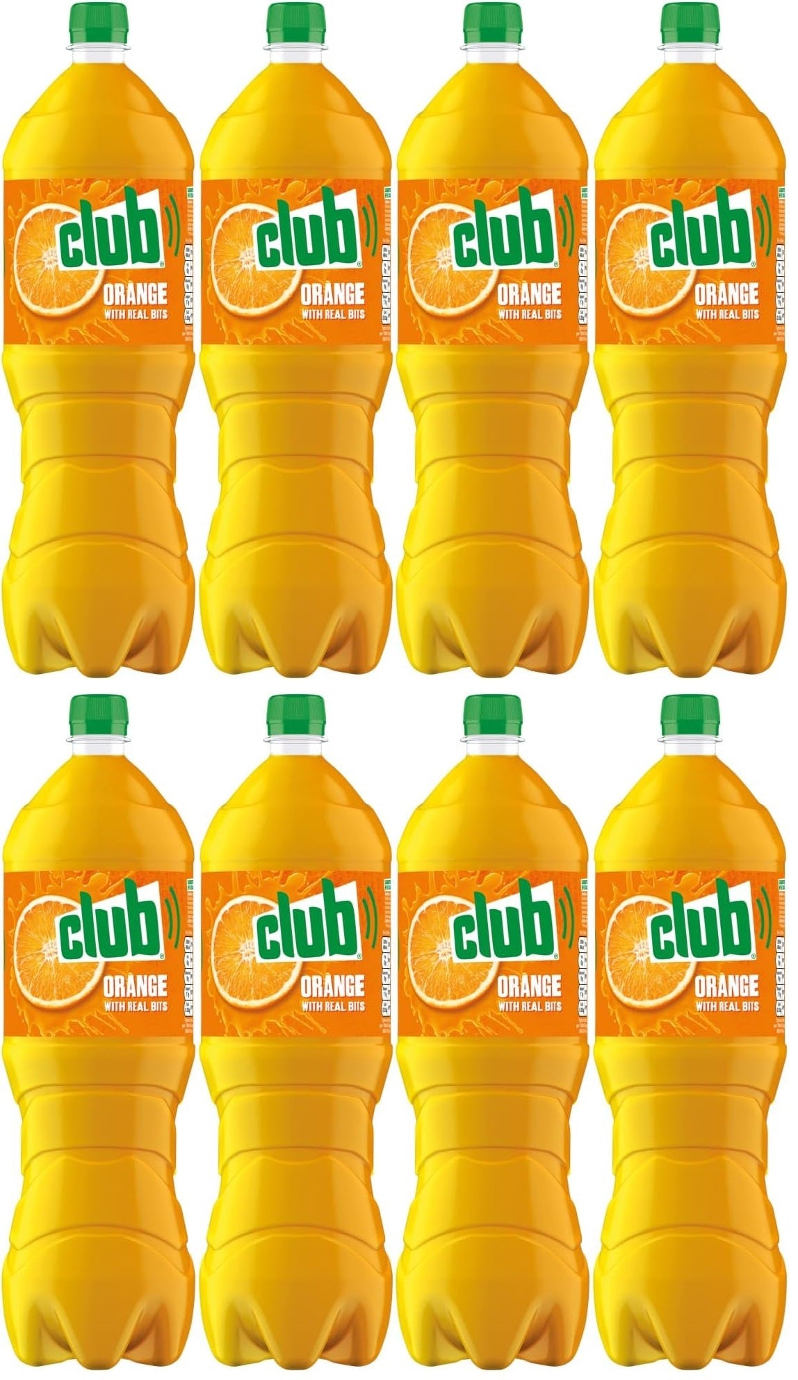8 x Club Orange With Real Bits 1.75 Litres