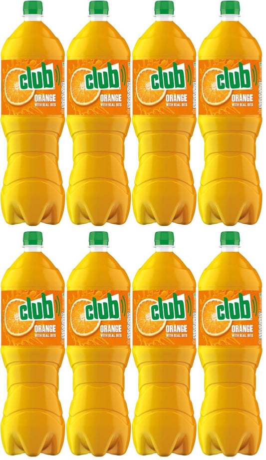 8 x Club Orange With Real Bits 1.75 Litres