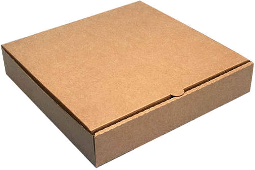 12   Freshly Baked Pizza Box Corrugated 100Pk