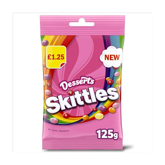 12 x Skittles Desserts Flavoured Treat Bag - 125GM