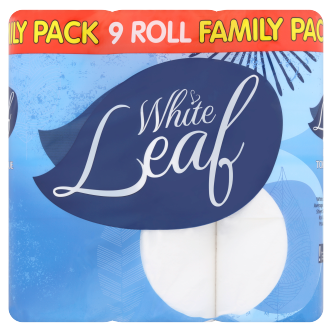 5 x White Leaf 9 Roll