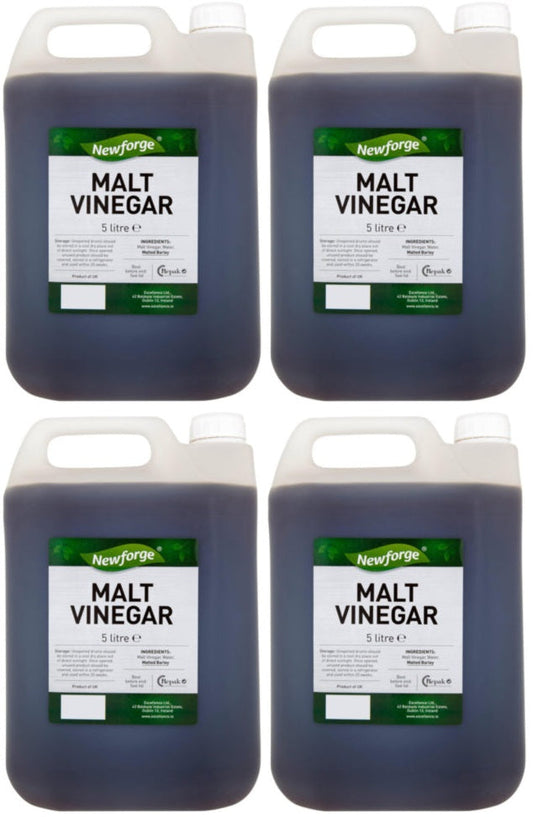 4 x Newforge Malt Vinegar 5 Litre