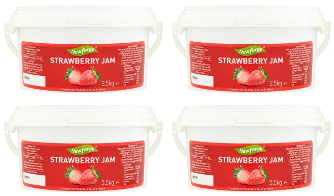 4 x Newforge Strawberry Jam 2.5Kg