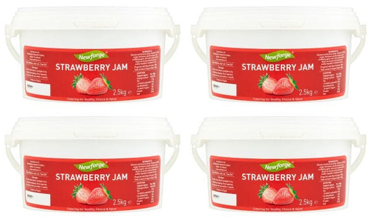 4 x Newforge Strawberry Jam 2.5Kg