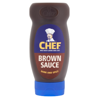 12 x Chef Brown Sauce Squeezy 485G
