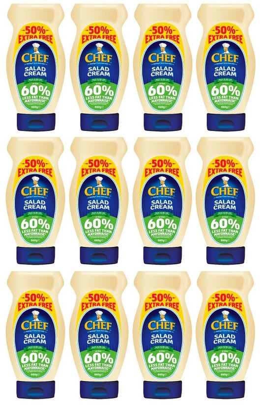 12 x Chef Salad Cream 660G