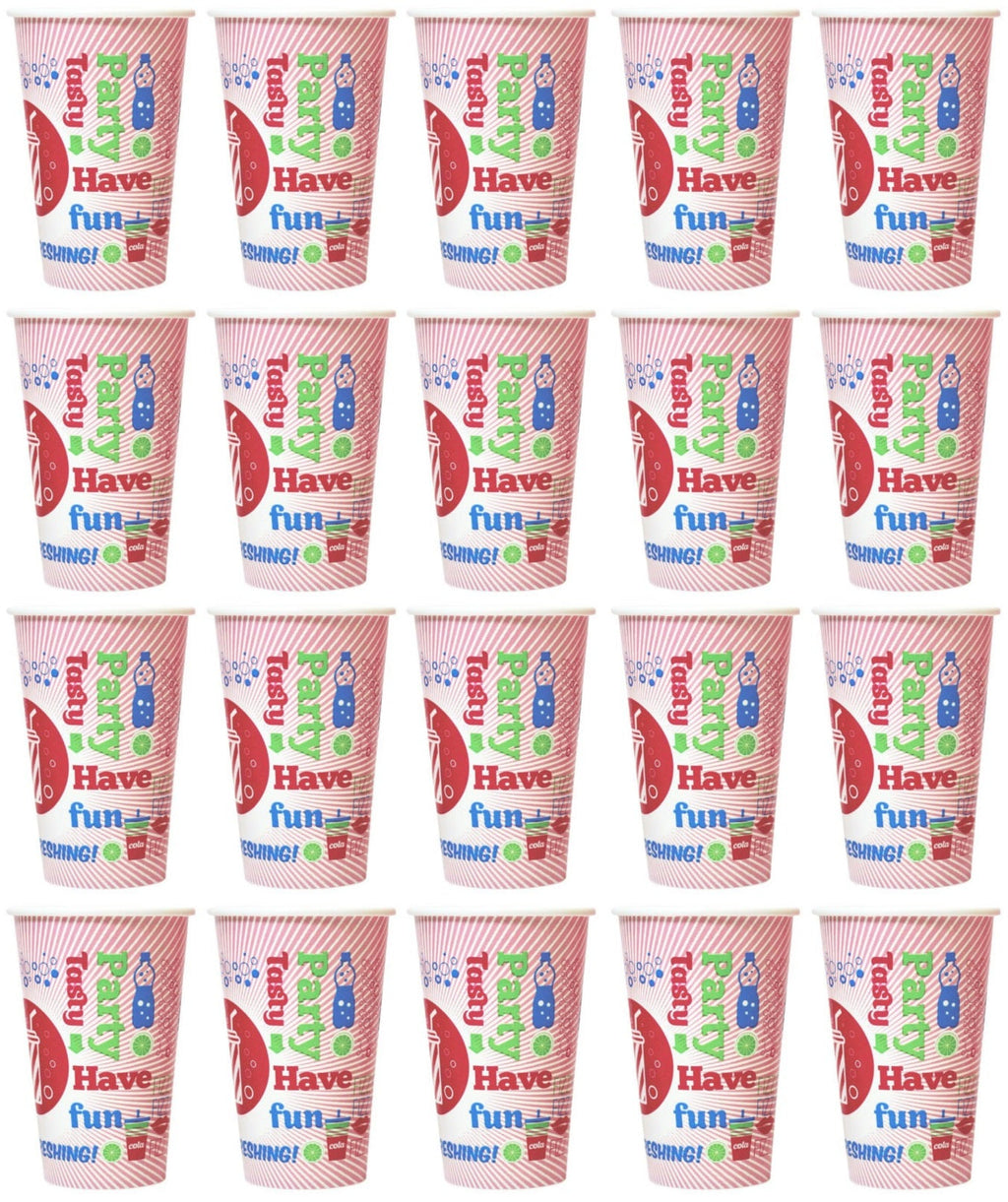 20 x Cup Paper Chill Cold 12Oz