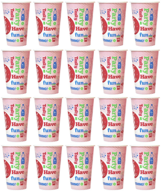 20 x Cup Paper Chill Cold 12Oz