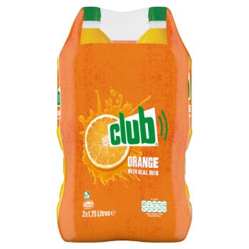 4 x Club Orange With Real Bits 2 X 1.5 Litres