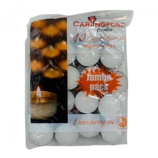 12 x Carlingford White Nightlight 8 Hour - 40 Pack
