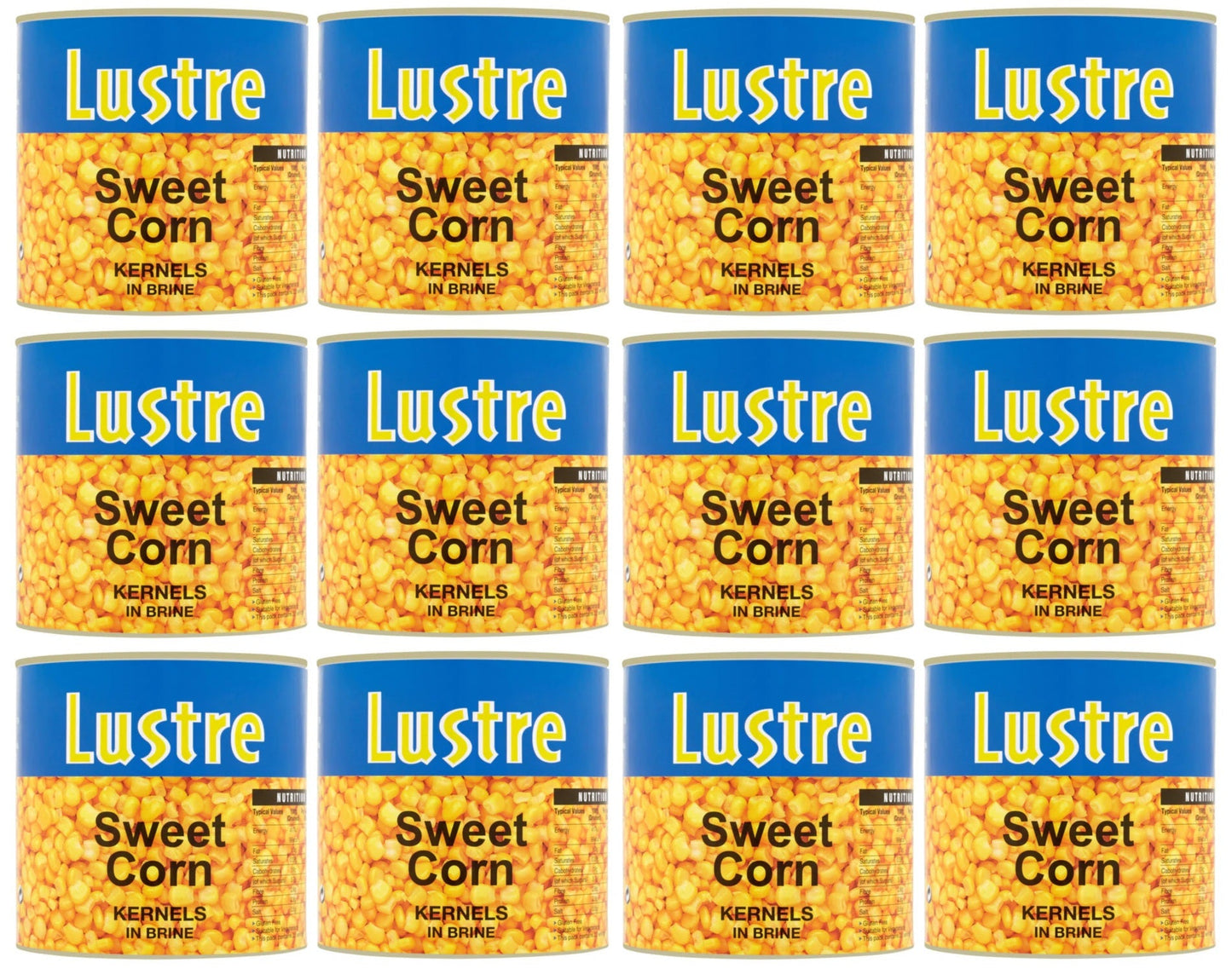 12 x Lustre Sweet Corn Kernels 326G