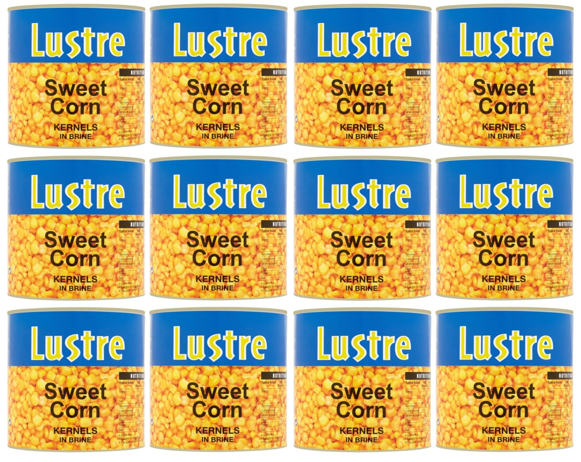 12 x Lustre Sweet Corn Kernels 326G