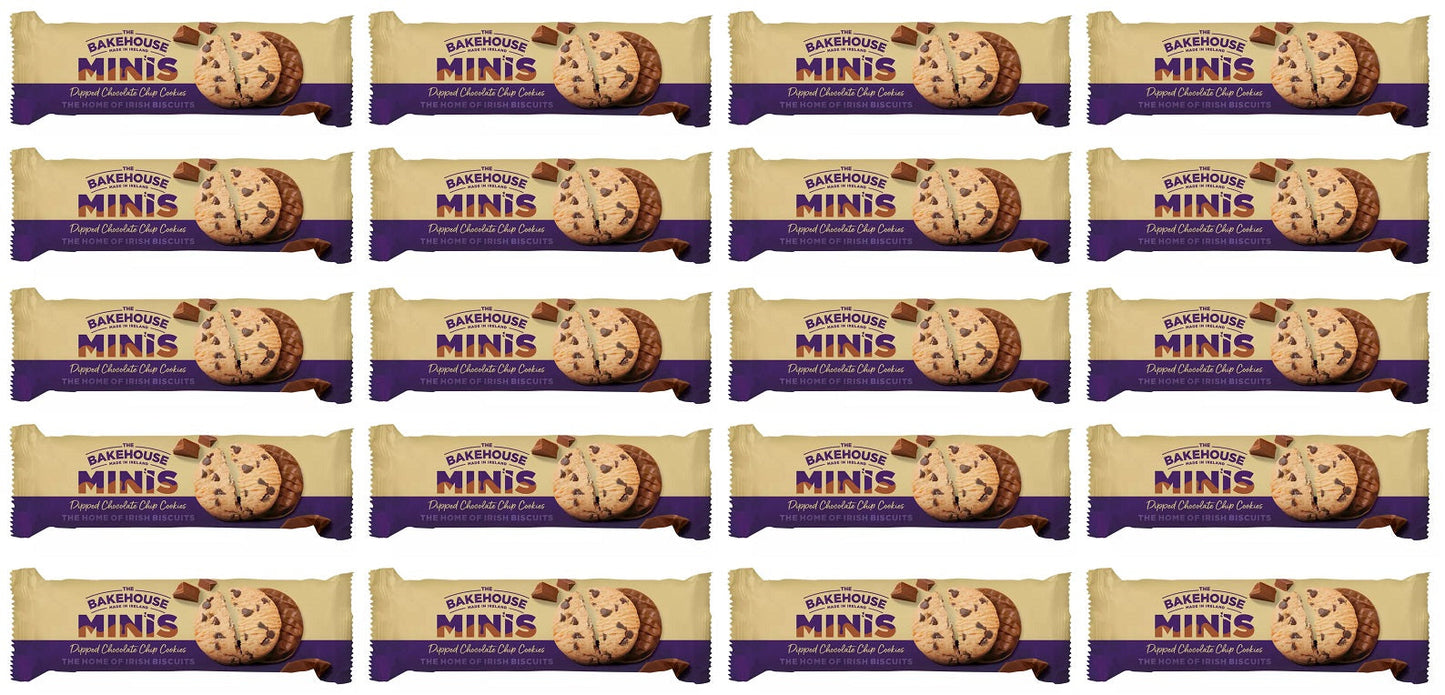 20 x East Coast Bakehouse Minis Dipped Hazlenut Chocolate Chip150