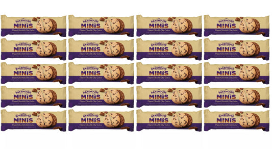 20 x The Bakehouse Minis Dipped Chocolate Chip Cookies 150G
