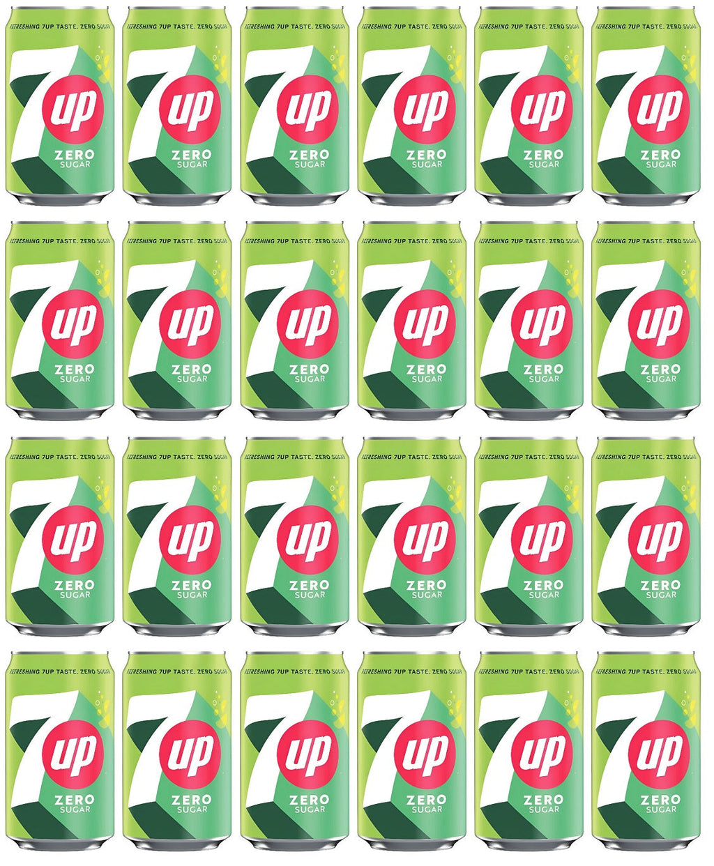 24 x 7Up Zero Sugar 440Ml