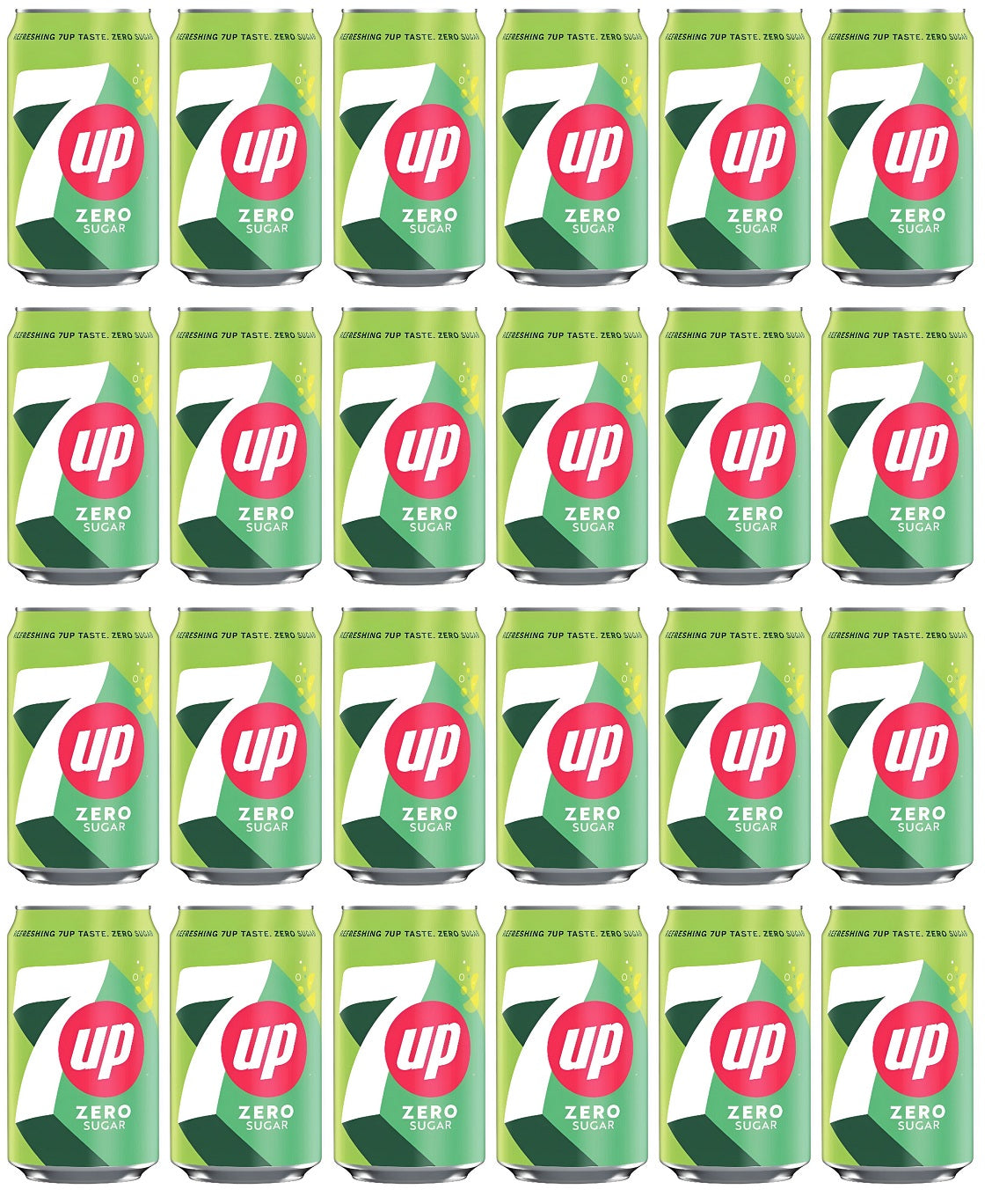 24 x 7Up Zero Sugar 440Ml
