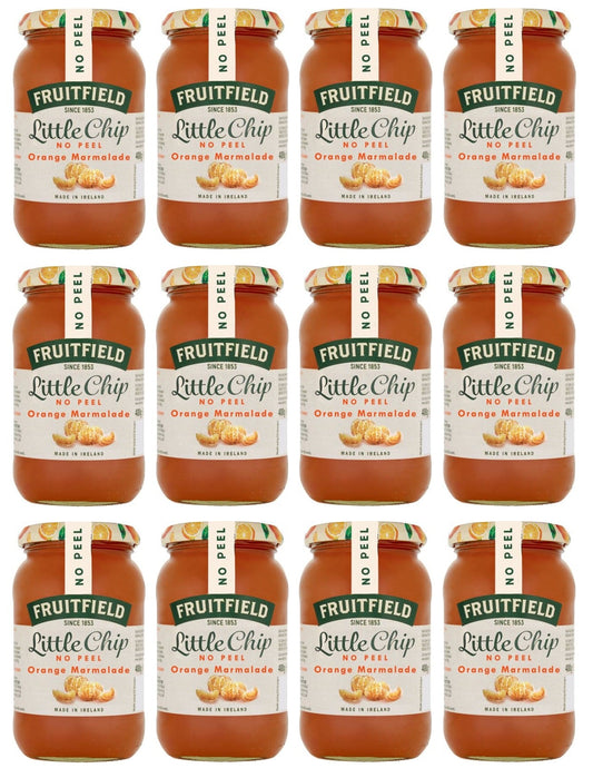12 x Fruitfield Little Chip No Peel Orange Marmalade 454G