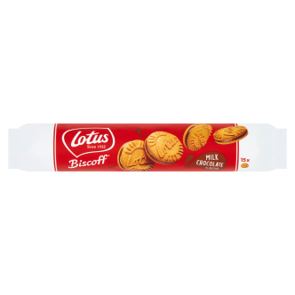 9 x Lotus Biscoff Sandwich Milk Choc Cream 150Gm