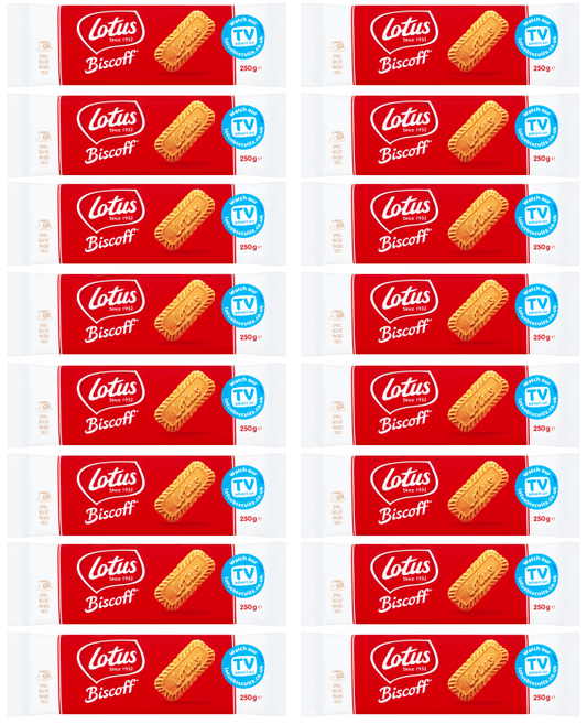 16 x Lotus Caramelised Biscuit Biscoff 250Gm