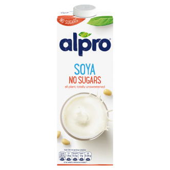 8 x Alpro Soya Unsweetened 1Ltr