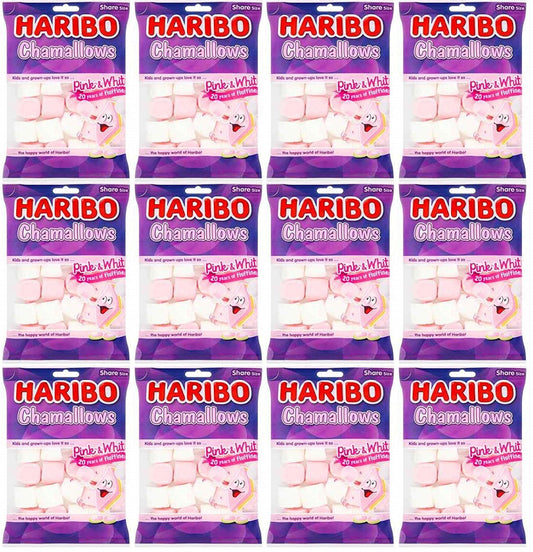 12 x Haribo Chamallows Pink & White 140G