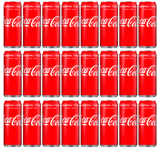 24 x Coca Cola Cans (Coke) 330Ml