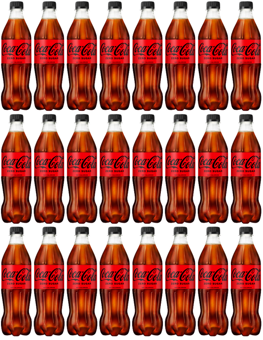 24 x Coke Zero Contour 500Ml