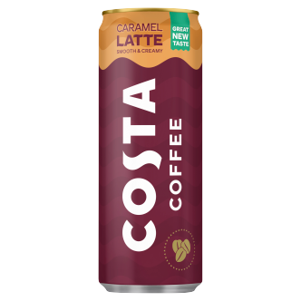 12 X Costa Coffee Caramel Latte Can 250ML