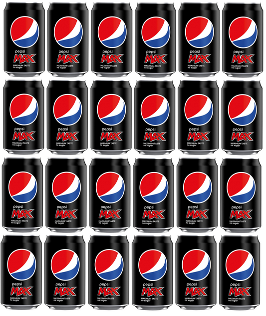 24 x Pepsi Max Cans 330Ml