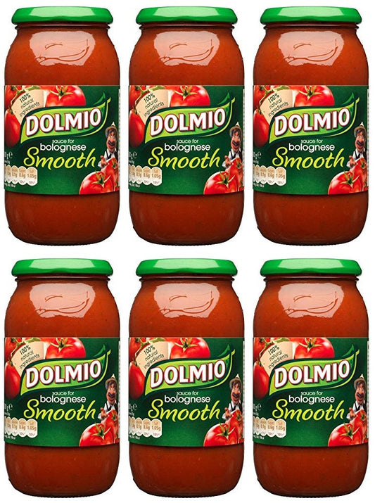 6 x Dolmio Bolognese Smooth Tomato Pasta Sauce 500G