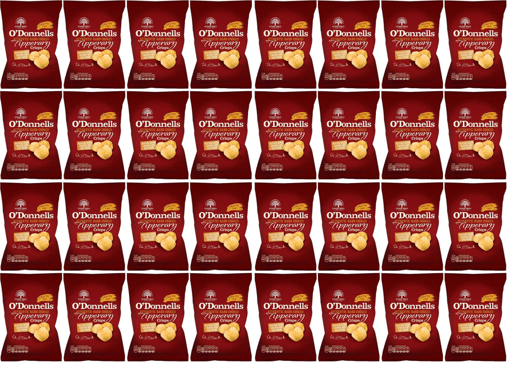 32 x O Donnells Of Tipperary Crisps Mature Irish Cheese & Onion 44g