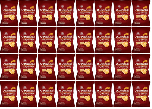32 x O Donnells Of Tipperary Crisps Mature Irish Cheese & Onion 44g