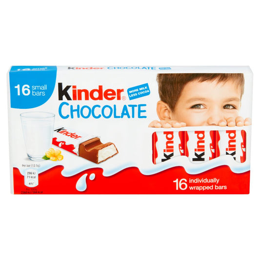 10 x Kinder Chocolate T16 - 200GM