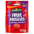 10 x Rowntree's Fruit Pastilles Vegan Friendly Strawberry & Blackcurrant Sharing Pouch 143G