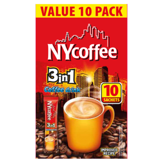 10 x Ny Coffee 3in1 Coffee 10 Sachets  - 10PK