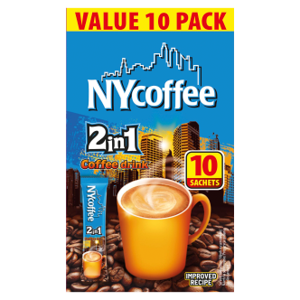 10 x Ny Coffee 2in1  10 Sachets  - 10PK